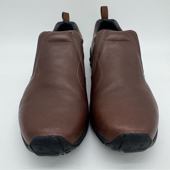 Merrell Jungle Moc Brown Leather Slip On Size 11 W - Picture 3 of 11